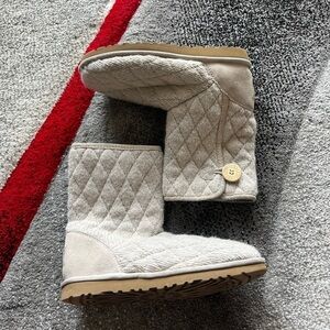 UGG Textile Upper Quilted Mid Length Boots